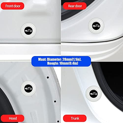 Image of Car Shock Absorber Door Protector Rubber Pads Guard Accessories Car Gadgets for Enhanced Door Protection Compass, Wrangler, Meridian, S90, XC60, XC40, Hector, Astor, Gloster
