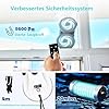 ZUSKYZU Fensterputzroboter Automatischer Fensterreinigungsroboter Fensterroboter Mit Wasserstrahl, Fensterreiniger Roboter Elektrisch Fenstersauger 5600pa Starke Saugkraft für Große Außenfenster