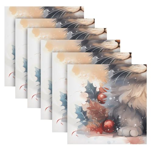 Servilletas de Tela Multicolor Pack x6 20x20 in miniatura 2