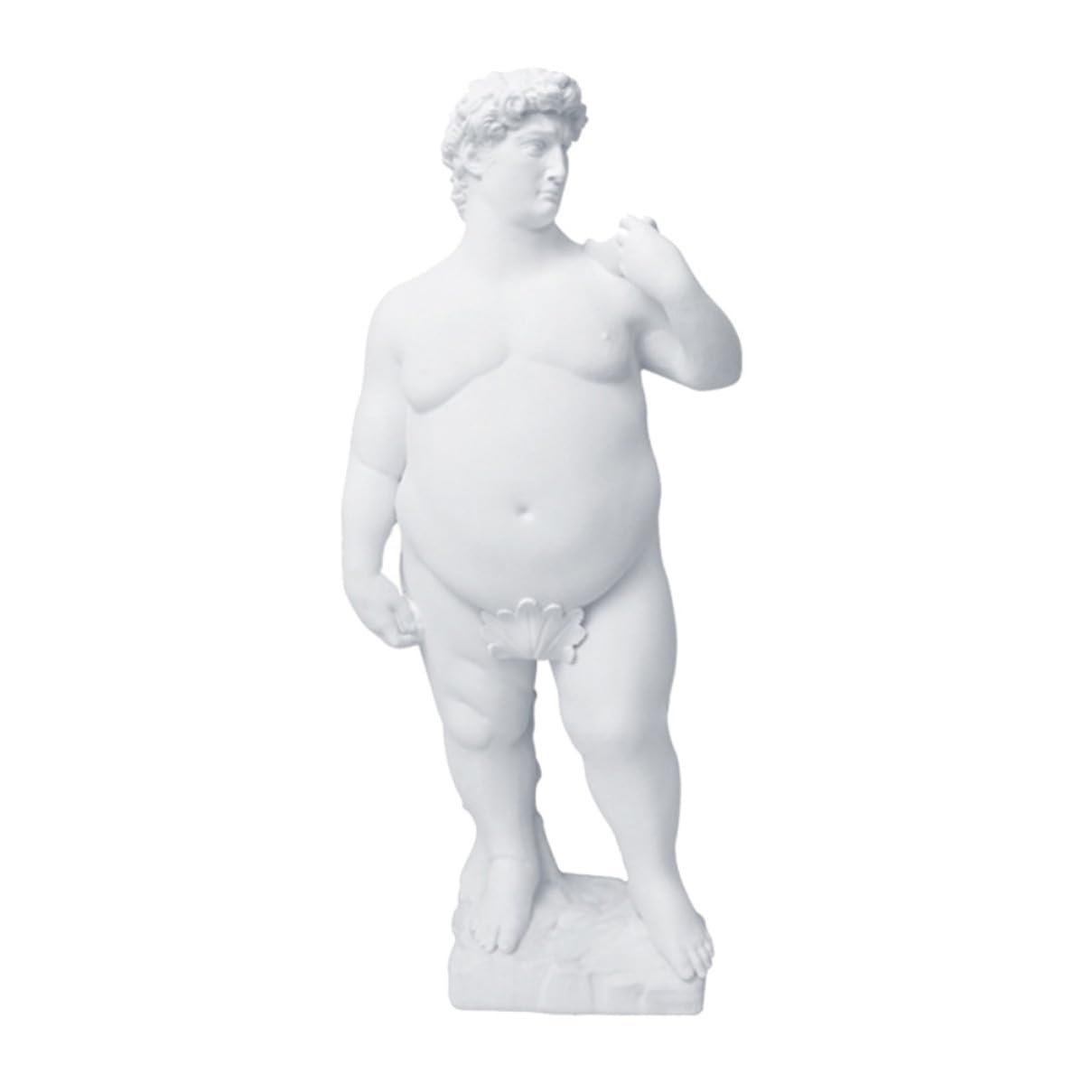 Kreative Dekorative Heimkunst in Weiß Statue aus Kunstharz David Künstlerische Harz Skulptur für Wohnzimmer und Büro für Schreibtisch und Display