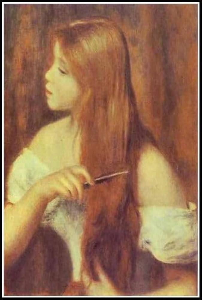 Amazon | 髪をとかす少女 ﹣ ピエール・オーギュスト