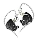 KZ ZSN Pro X Écouteurs Intra-Auriculaires, 1BA et 1DD - avec câble détachable à 2 Broches de 0,75 mm - Noir, sans Micro…