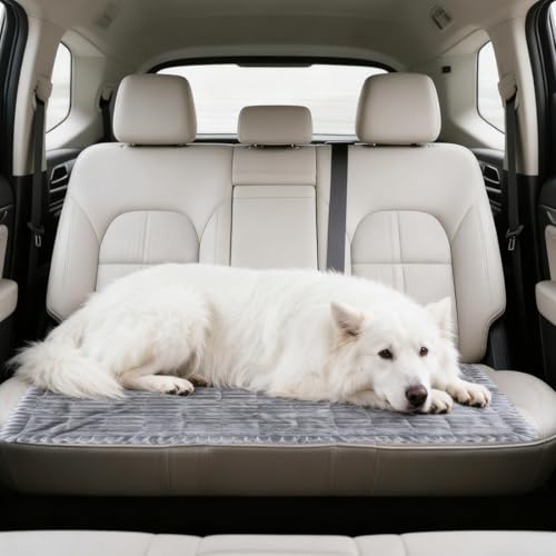 Tutamaz Hundedecke Auto Rückbank 137×60cm, Auto Hundematte Decke Weich, Hundesitz Rückbank Große Hunde, Hundematte rutschfest, Leicht zu Reinigen, Kratzfest und Komfortabel