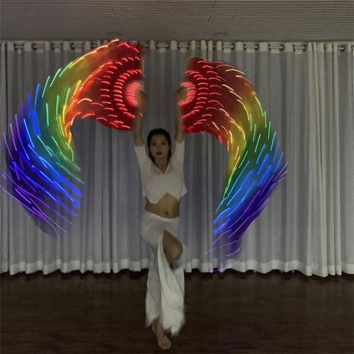 Éventail de danse du ventre à LED long pour illuminer vos chorégraphies - 7