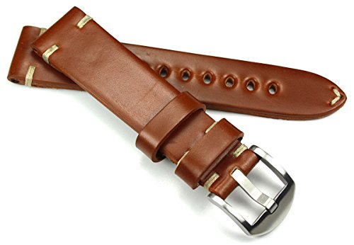 Rios 1931 bracelet de montre vintage marron en cuir Shell Cordovan d'exception