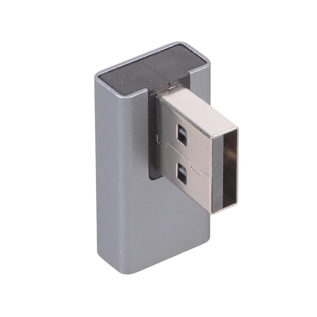 Tsophreniq USB3.0 Male to Female 90 Degree Right Angled Extension Adapter USB Connector Data Sync Extension for Laptop USB