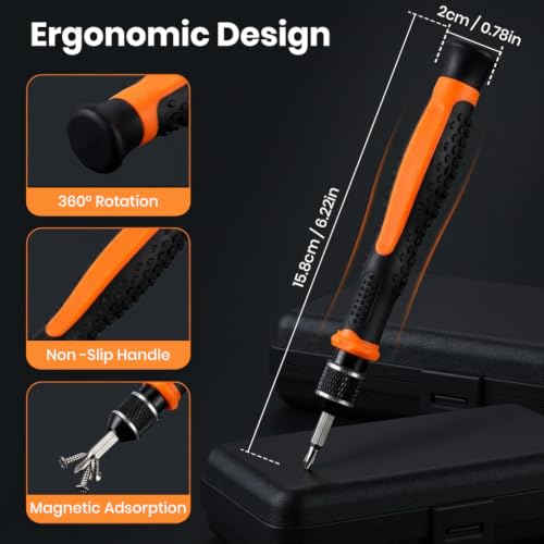Image of Serplex 40 in 1 Precision Screwdriver Set with S2 Steel Bits