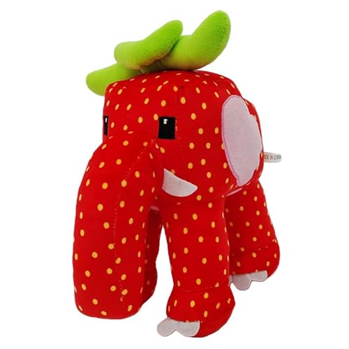 SINJAETRQ Brainrot Plush Strawberry Elephant 67 ToyStuffed Animal for Kids and Adults Soft Plushie Gift Home Decor