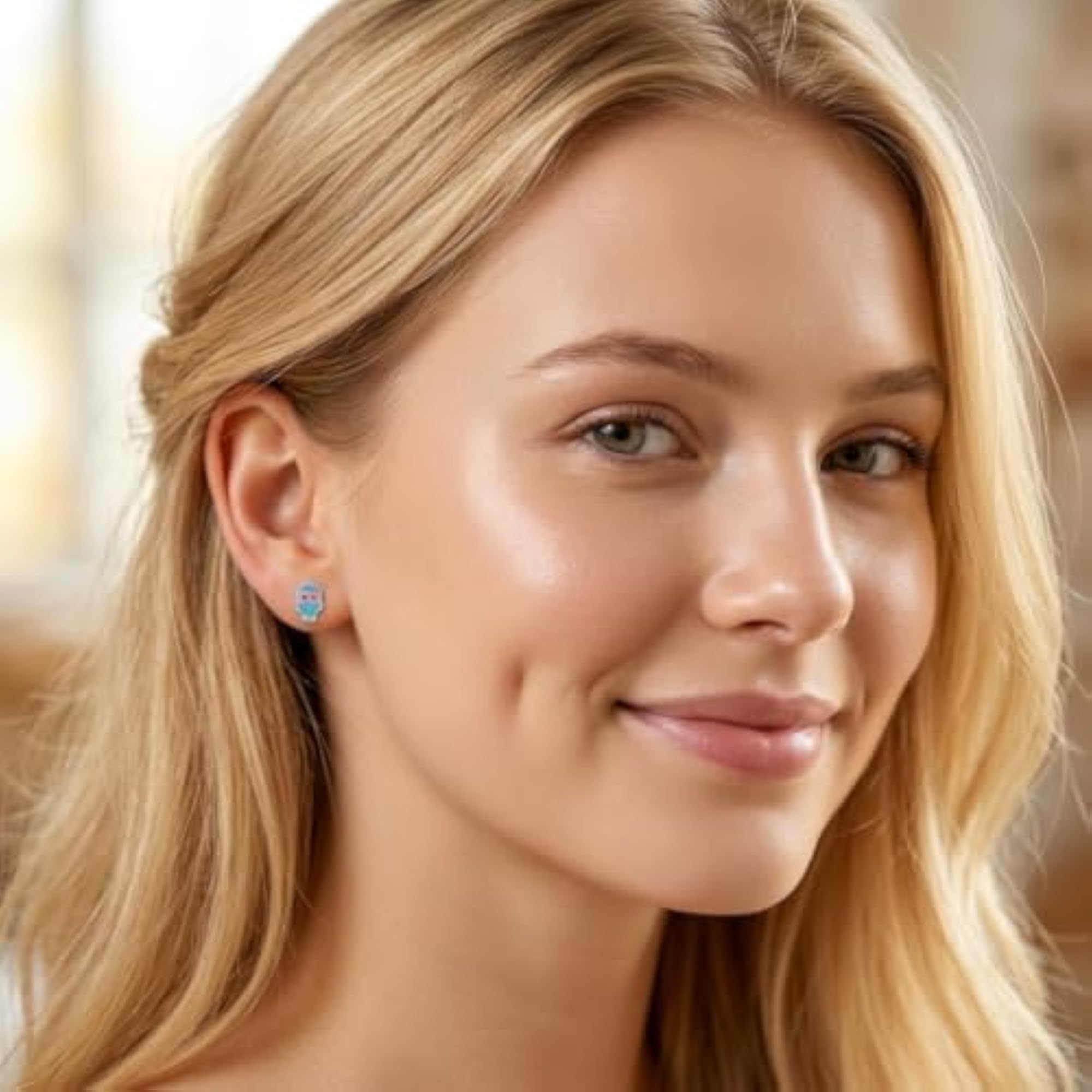 925 Sterling Silver Owl Stud Earrings for Girls