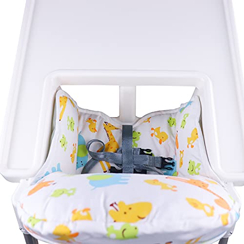 twoworld High Chair Cushion for IKEA Antilop Highchair, Baby High Chair Seat Cover Liner Mat Pad Cushion for IKEA Antilop High Chair (Animal Pattern) - Thumbnail 3
