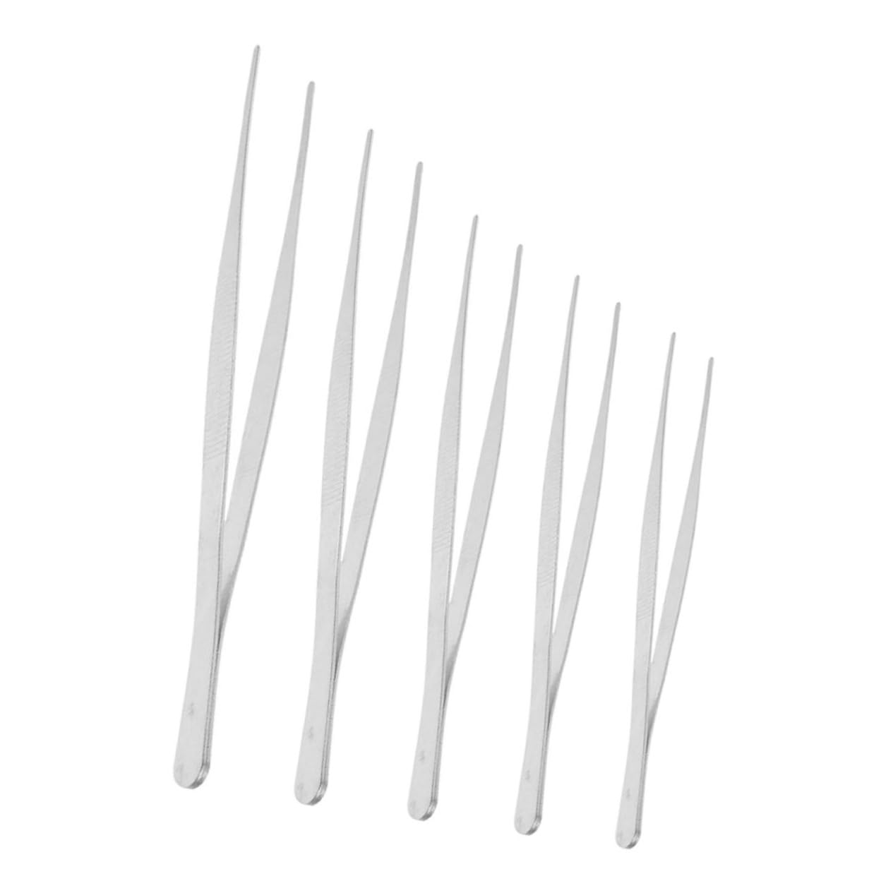 INOOMP 5Pcs Tea Tweezers Non Slip Garden Clips for Tea Ceremonies and Home Use Vintage Design for Easy Handling and Cleaning present