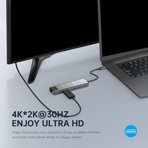 Station d'accueil USB C compacte avec boîtier robuste et Ethernet Gigabit - 7