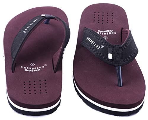 Image of SHOPOFLUX Ortho First Slippers for Men | Orthopaedic Doctor Chappal Flip-Flop Footwear for Boys Heel Pain Daily Use and House Slipper