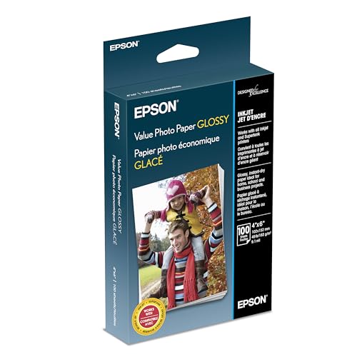 Epson S400034 Value Photo Paper Glossy 4 X 6, 100 Sheets Ink image 2