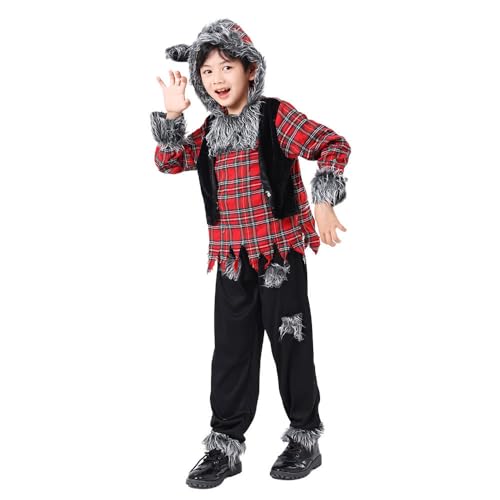 Disfraz Wild Wolfie Hombre Lobo Para Niños 5-6 Años miniatura 3
