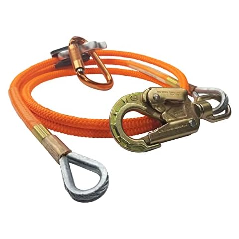 ProClimb Better Grab Steel Core Flipline Kit (5/8 inch x 12 feet) - Adjustable Tree Lanyard, Low Stretch, Cut Resistant – for Fall Protection, Arborist, Tree Climbers Cover