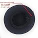 Men’s and Women’s Fashion Fedora Hat Pork Pie Boater Cap Flat Top Bowler Jazz Cap with Black Belt