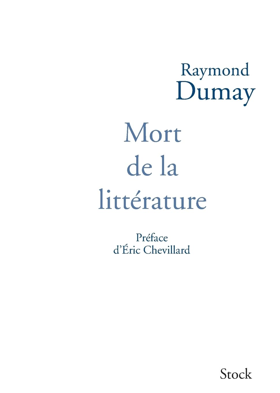 Mort de la littérature