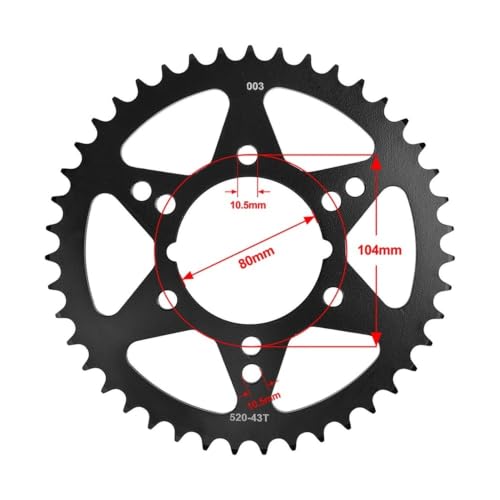 Cadena 520 piñón 14T contra tirones para motos Pol 450 525 2008-2010 2