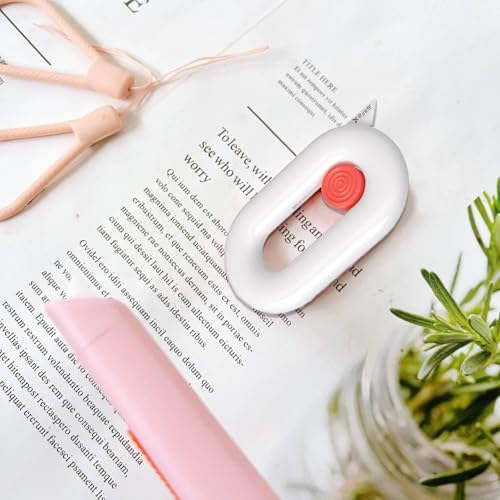 Image of Ceramic Box Cutter, Box Cutter Retractable, Pink, Mini, keychain, Safety, Cute, Magnetic Package Opener, Box Opener Cutter for Daily Online Shopping /Kitchen /Office /Baby Beauty Gift Unpacking
