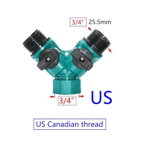 Adaptateur d'irrigation goutte à goutte 3/4 pour alimenter deux circuits d'eau - 5