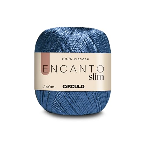 Encanto Slim Yarn by Circulo – 100% viscosa (paquete de 1 bola) – 3.5 oz, 262 yardas – Sport (C2307)