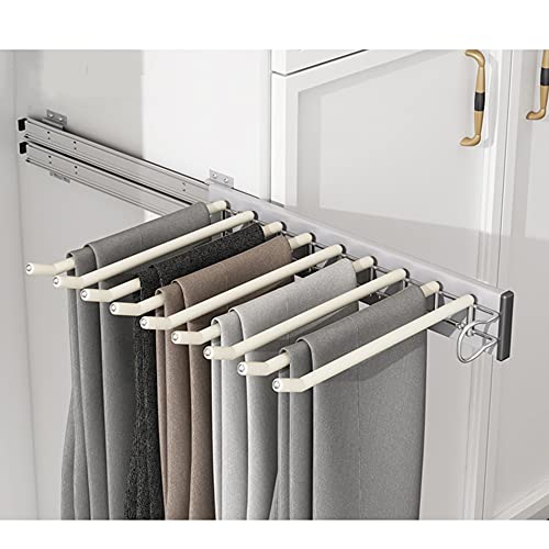 Porte-pantalons coulissant de placard pour optimiser l'armoire