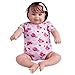 Yedaoiu 2022 Nuove Bambole rinate 22in corpi di Tessuto realistici pieni Neonate ponderate in Cotone Fatte a Mano con Occhi Aperti per Il Regalo Compleanno Hristmas da 3 Anni,Rosa