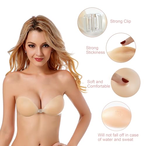 Vicetone BR.1 Nonio Adhesive Bra Strapless Sticky Invisible Push Up Reusable Silicone The Best Off Backless Viscous thumb #2