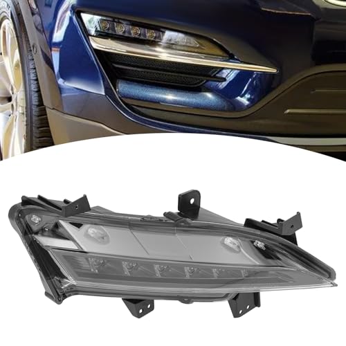 PIAOYUE- For 2014 2015 2016 2017 2018 Lincoln MKC Fog Light Right Passenger Side LED Daytime Running Lights Black Housing Clear Lens