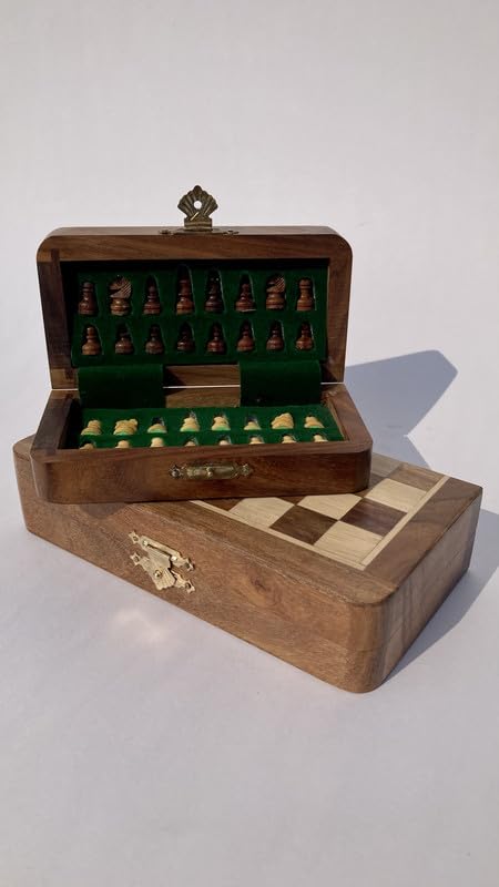 RURAL ROUTES Wooden Foldable Chess Board - Rosewood Chessboard - Indoor Mind Game for Kids and Adults (B0DD7G4T7J) Amazon Price History, Amazon Price Tracker