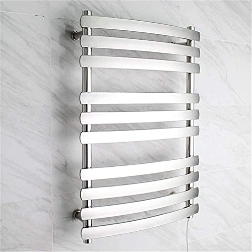 RCSTYNUK Toallero eléctrico de Pared de Acero Inoxidable, 10 Bares, IP56, Resistente al Agua, de Calentamiento rápido.