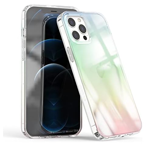 Asgens Compatible with iPhone 14 Pro Max 6.7 inch Laser Case, Rainbow Laser Iridescent Bling Glitter Luxury Case Protective Cover for iPhone 14 Pro Max 6.7" Girls Women Cover