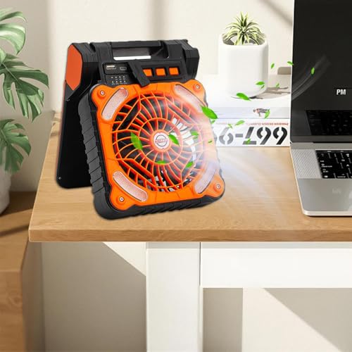 Ventilateur à énergie solaire pour le camping éliminant la chaleur des nuits d'été