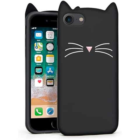Mouzor Cute Cat Silicone iPhone Case Cover