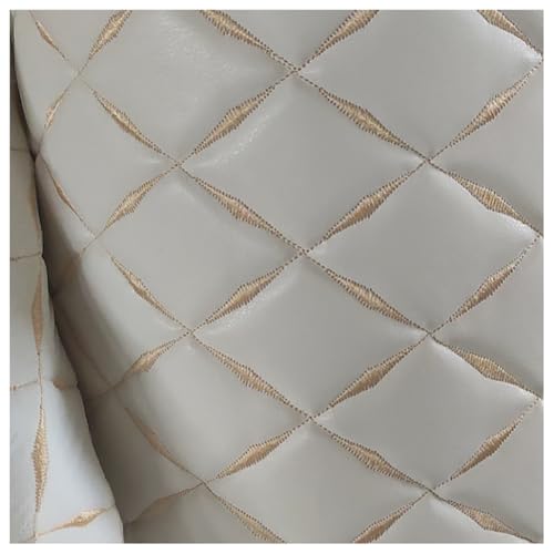 Cuir écologique de haute qualité blanc 138 cm pour ameublement