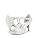 DREAM PAIRS Women's Stilettos Open Toe Pump Fashion Kitten Heel Sandals,Size 7.5,Silver