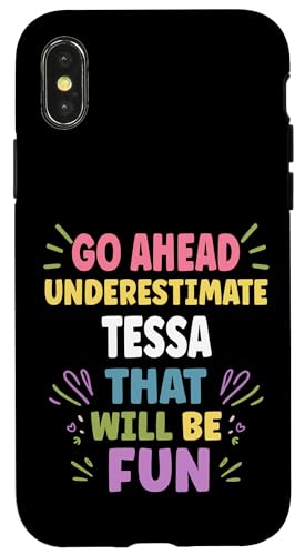 TESSA Personalized Women's Gift Custom TESSA X}zP[X iPhone X/XS p