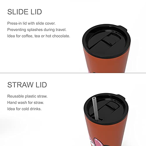 Image of Zak Designs Disney Minnie Mouse Vacuum Insulated Stainless Steel Travel Tumbler with Splash-Proof Lid, Includes Reusable Plastic Straw and Fits in Car Cup Holders (18 /8 SS, 25 oz, Sure Thing)
