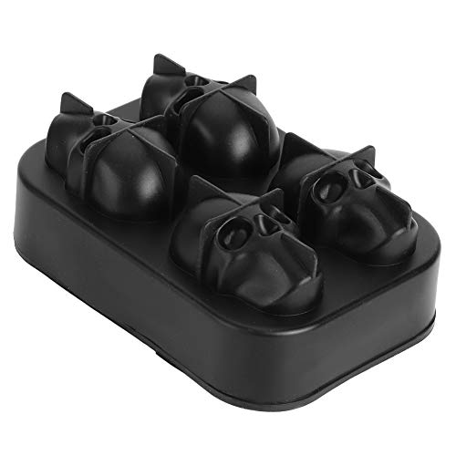 Molde de silicona para hielo forma calavera 2 piezas miniatura 1