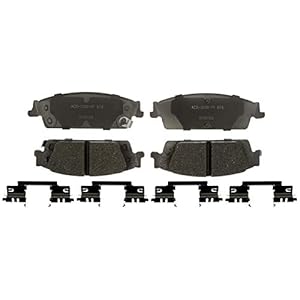 ACDelco Silver 14D1707CHF1 Ceramic Rear Disc Brake Pad Set