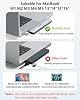 Adaptador Hub USB C para MacBook Pro/Air M5 M4 M3 M2 M1 2026-2018 13" 15" 16", Adaptador Multipuerto para Mac, Accesorios Dongle 8 en 2 para MacBook con HDMI 4K@60hz, Thunderbolt, Puertos de Datos USB C y A, Lector de Tarjetas SD 6