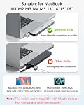 USB C Hub Multiport Adapter for MacBook Pro/Air M1 M2 M3 M4 M5 2026-2018, Melelink 8 in 2 Mac USB Adapter Dongle MacBook Accessories with HDMI 4K, Thunderbolt 3, USB C&A Data Ports, SD/TF Card Reader