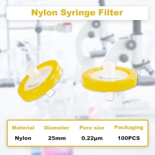 Image of Syringe Filters Nylon, 25mm, 0.22um, Non-Sterile, 100Pack