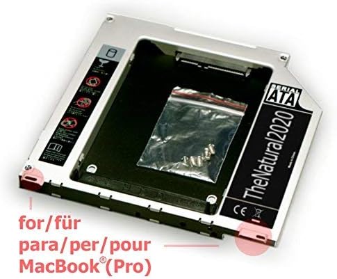 HDD/SSD SATA III caddy for Apple MacBook & MacBook Pro 13" 15" 17" (replaces SuperDrive) 9.5 mm (SATA - SATA) - TheNatural2020