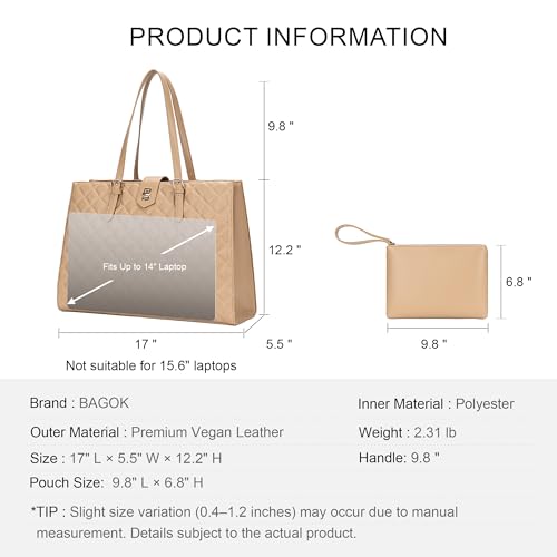 Bolso Tote Acolchado para Laptop Mujer 13-14" miniatura 5