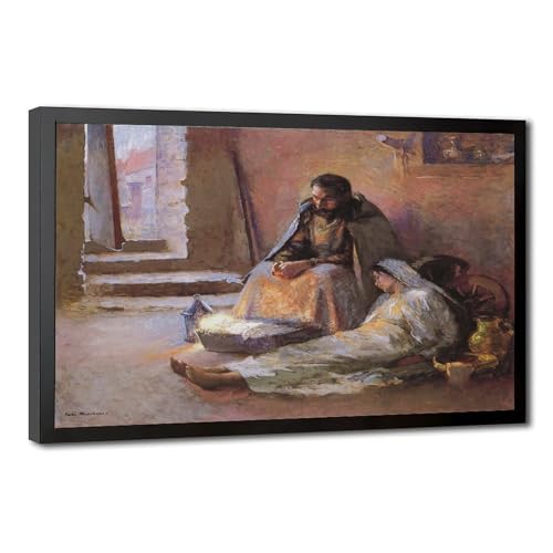 Toile La Nativité Gari Melchers pour sublimer votre salon avec cadre