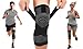Knee Sleeve, Compression Fit Support - Knee Wrap for Joint Pain Arthritis Relief, Sport Knee Strap (Medium, Black)