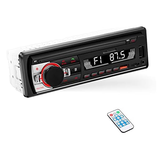 Radio Coche, REAKOSOUND Autoradio Bluetooth 1 DIN Reproductor MP3 Radio Coche Bluetooth Manos Libres soporta FM/USB/TF/AUX/EQ/Carga rápida/con Control Remoto