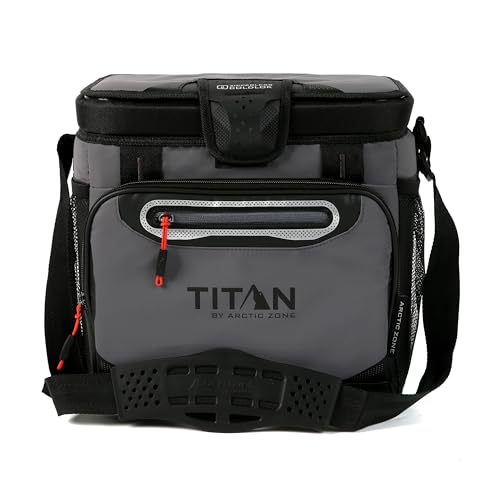 Titan by Arctic Zone Deep Freeze Cooler - 16 Can Zipperless Hardbody Cooler with Deep Freeze...